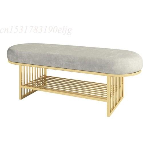 Customized Nordic Simple Shoe Changing Stool Home Door Strip Shoe Stool Bedroom Bed End Stool Cloakroom Can Sit Shoe Cabinet Sto