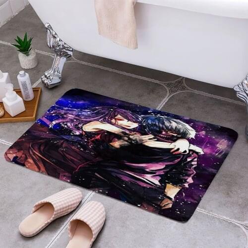 Tokyo Ghoul Anti-slip Doormat Vacuuming Water Absorbing Kitchen Bedroon Bath Floor Mats Home Entrance Home Decora