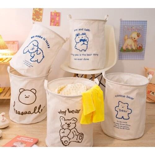 Waterproof and simple easy to receive dirty clothes basket J03