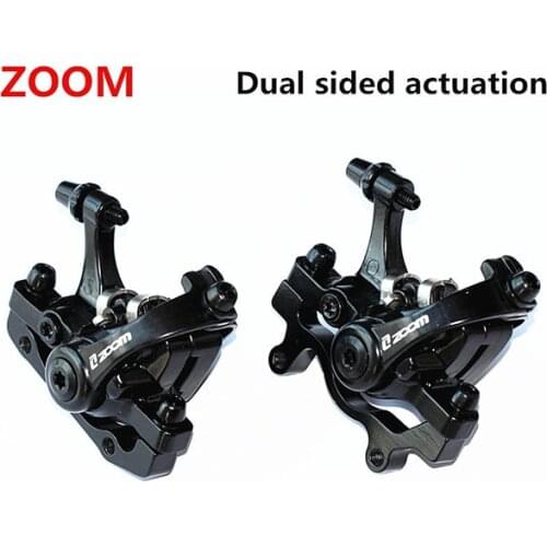 Zoom Aluminium Alloy Bicycle Rear Disc Brake Black Mountain Road Mtb Bike Mechanical Saddle Disc Brake Double Brake