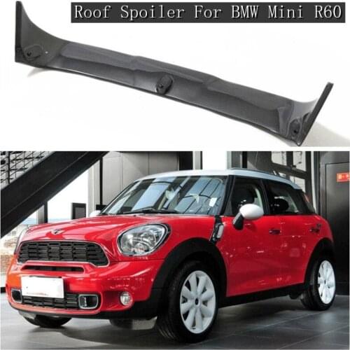 Rear Carbon Fiber Rear Trunk Lip Roof Spoiler Top Wing Fits For BMW Mini R60 Countryman Coopers 2011-2015