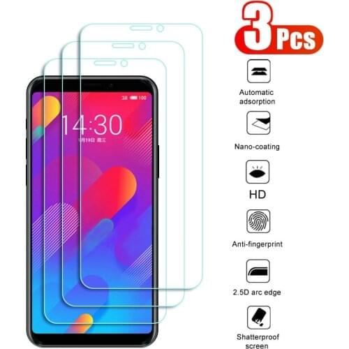 3 Pcs! 9H HD Protective Glass for Meizu 16 16T 16S 17 Pro Note 9 Screen Protectors for Meizu M6 M5 M3 Note M6S M5S M5C M6T Glass