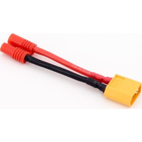 5/20pcs Female 3.5MM Bullets to Male XT60 Connector Adapter Cable 5cm 14awg for Super Tigre Turnigy