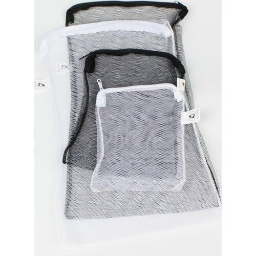 5 Pcs/Set Aquarium Filter Bag Fish Tank Mesh Bag Zipper Net Pond Bio Ball Active Carbon Isolation Storage