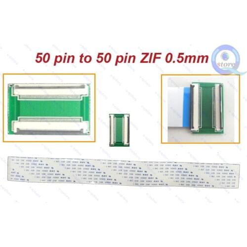 50Pin to 50Pin 0.5mm ZIF Adapter Connector 250mm FFC Flat Extension Cable Extend