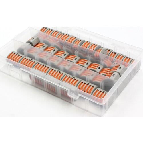 60Pcs 32A/250V Terminals Block Operating Lever Nut Wire Connectors Quick Connect Terminal