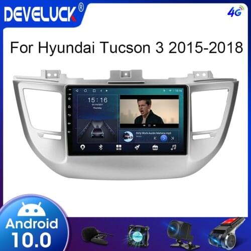 2Din Android 10 Car Radio Multimedia Video Player For Hyundai Tucson IX35 3 2015 2016 2017 2018 GPS Navigation Stereo Carplay
