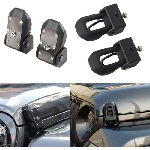 Car Engine Lock for Jeep Wrangler JL 2008 Up Car Hood Latch Lock Catch Cover Protect for Jeep Wrangler JL Accessories Styling