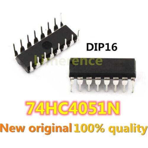 10PCS 74HC4051N DIP-16 SN74HC4051N 74HC4051 DIP16 DIP IC chips BGA Chipset Support recycling all kinds of electronic components