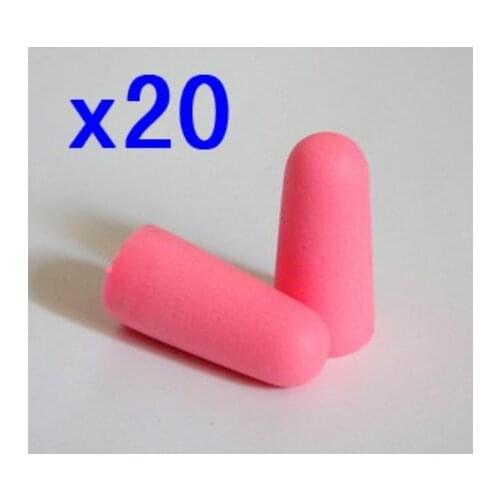 [ Fly Eagle ] 20 pcs SOFT FOAM EARPLUG PINK PROTECTOR EAR PLUGS B006