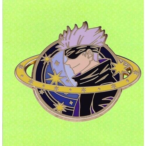 Jujutsu Sorcery Fight Kaisen Character Starry Sky Enamel Pin Japanese Anime Manga Cosplay Gift Badge Brooch