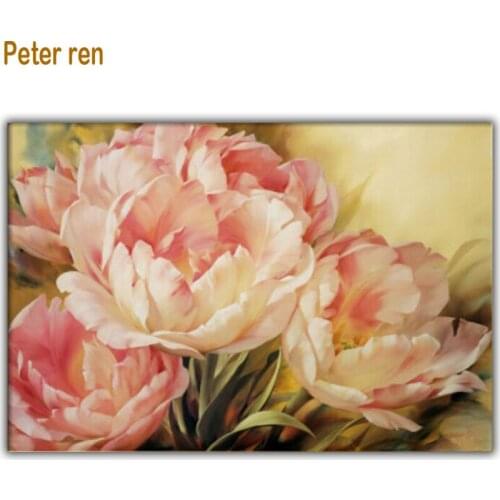 Peter ren Diy Diamond painting Cross stitch Handmade Diamond embroidery Peony Diamond mosaic Square icon full Crafts Needlework
