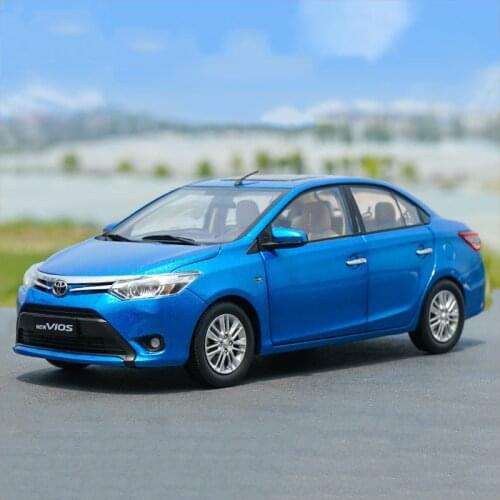 Diecast Alloy 1:18 Scale 2013 TOYOTA VIOS Car Model Metal Die-Cast Toy Vehicle for Collectible Display Souvenir Collection Gift