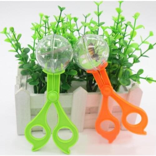 Insect Trap Bug Insect Catcher Scissors ClipTongs Tweezers Scooper Clamp Kids Toy Cleaning Tool For Biological Outdoor Adventure