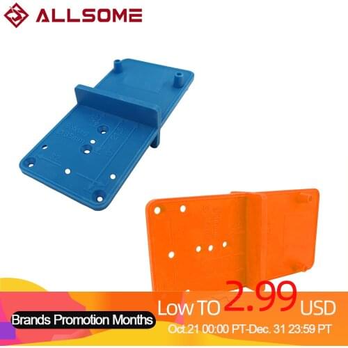 ALLSOME Hinge Hole Drilling Guide Locator Woodworking Tools Hole Opener Template Door Installation jig Cabinets DIY Tool HT2614