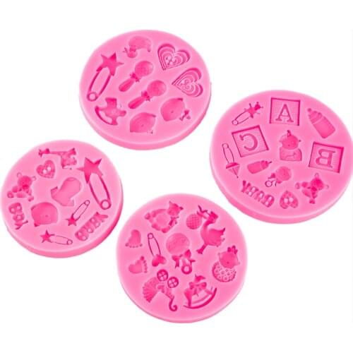 Creative New Cake Mold Baby Foot Silicone Mold Chocolate Fondant Cake Decorating Baking Tool Bakeware DIY Craft Handmade Supply
