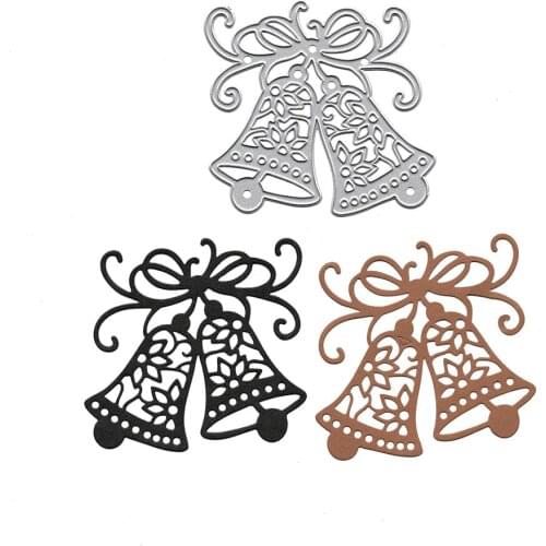 New Metal Cutting Die Christmas Bells Dies Scrapbooking DIY Card Album Making Template Embossing Folder Metal Craft Die Cuts