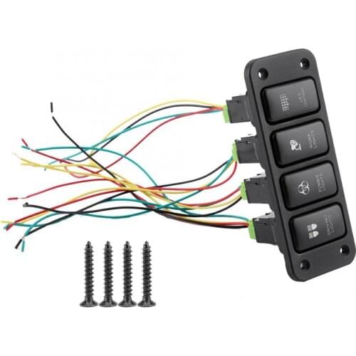Window switch 4 Switch Panel Driving Light Blu-ray Switch Push Button for Toyota Hailax Cool Road VIGO switch button