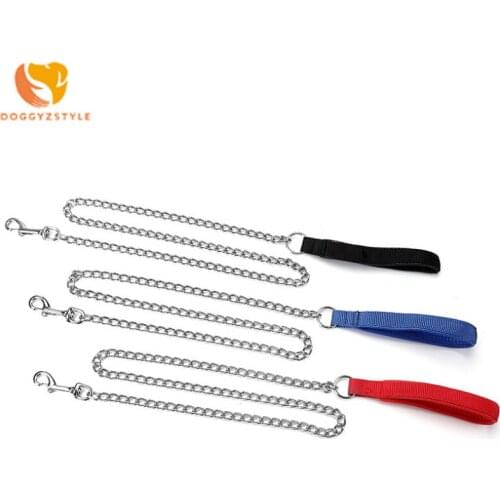 Dog Iron Leash Pet Supplies 120CM Iron Chain XS-2XL