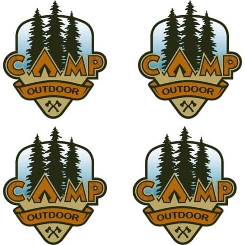For The Camp Outdoors Hiking Funny Car Stickers DIY Fine Decal Anime Body for JDM JEEP Van Bike Offroad RV A4 Deco
