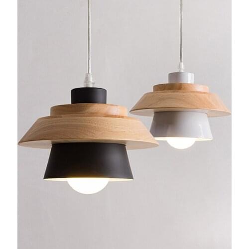 Modern Wood Pendant Lamp For Bar Coffee Living Room Suspension Lights Hanging Lighting Loft Art Home New Pendant Lighting PA0007