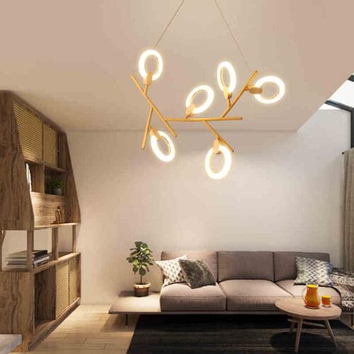 Modern LED chandelier ceiling Nordic illumination bedroom suspended lamps home deco lighting fixtures living room hanging lights