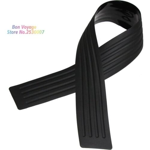 Car Styling Black Rubber Rear Guard Bumper Protector Trim cover For Forester Outback Legacy Impreza XV BRZ Smart