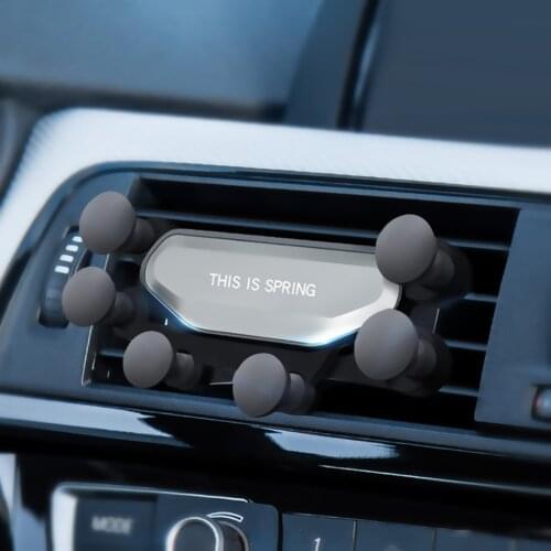 Universal Car Phone Holder For iPhone X XS Max Samsung Huawei Auto Grip Car Air Vent Phone Mount Gravity Mobile Phone Holder