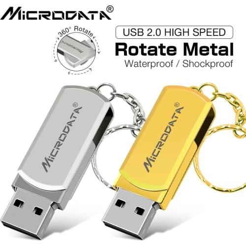 Stainless Steel USB 2.0 Pen Drive 256GB 128GB USB Flash Drive 16GB 32GB 64GB Pendrive USB Stick with Keychain Flash Drive