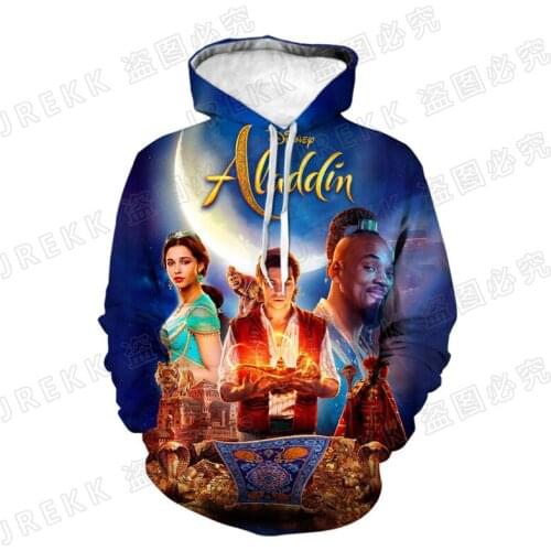 Spring And Fall Cool 3D Printed Sweatshirts Men Women Children Fashion Aladdin Hoodies Long Sleeve Streetwear Boy Girl Kids Coat