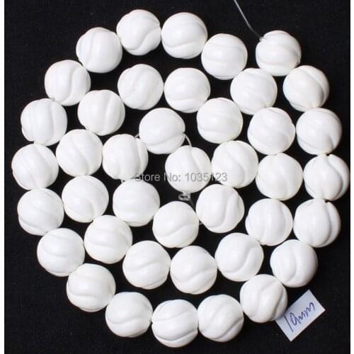 High Quality 10mm Natural White Shell MOP Carving Round Shape Loose Beads Strand 15" DIY Creative Jewellery Making w1403