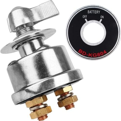 High Current Battery Disconnect Switch Isolator Kill with Face Plate for Car