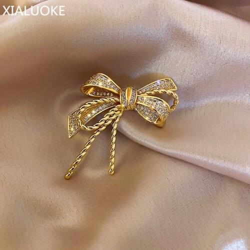XIALUOKE Brooches Bow On Clothes
