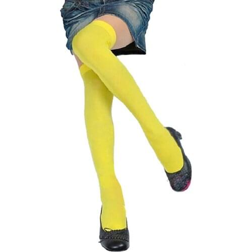 Women Fashion Stockings Over Stockings for Socks Elastic Girls Knee Thigh High Ladies Long