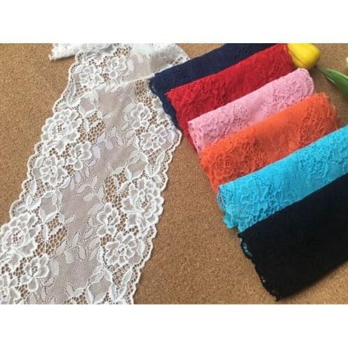 1 Meter/lot Width 16cm 7 Colors 3D Elastic Lace Fabric DIY Crafts Sewing Supplies Accessories For Clothing Underwear Lingerie