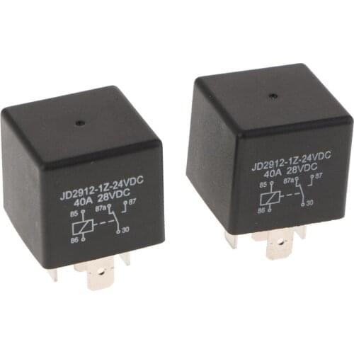 2pcs 24V Automotive Changeover Relay 40A 5-Pin for Car Truck Motorhome
