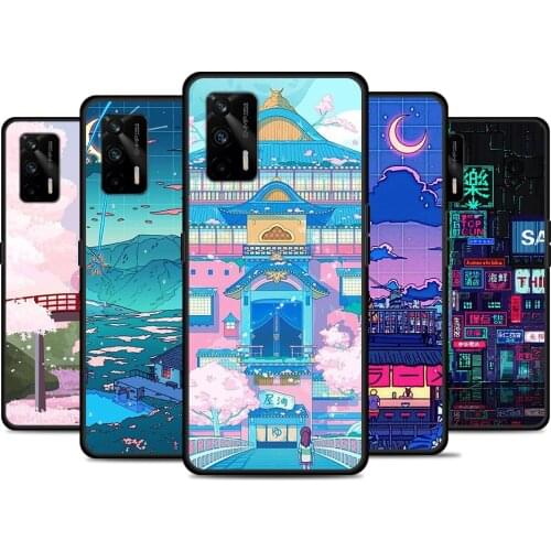 Art Pixel Aesthetic For Realme 8 GT Neo Flash Edition Explorer Master Q3 Pro Narzo30 C21 C20 C11 C20A C21Y Phone Case
