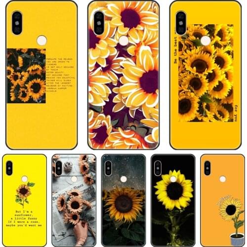 Sunflower Phone Case For Xiaomi Redmi S2 4A 5A 6A 5 Plus Silicone Back Cover For Pocophone F1 Redmi Note 4 4X 5 5A 6 Pro Prime