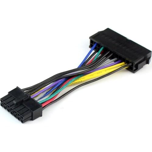 Power Supply Cable Cord 18AWG Wire ATX 24 pin to 14 pin Adapter Cable for Lenovo IBM Dell Q77 B75 A75 Q75 Motherboard F20812