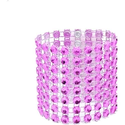 Laial Napkin Rings Eco-Friendly Rhinestone Wrap Napkin Ring Holder For Wedding Hotel Home Chair Table Decoration Pack Of 500 Pcs