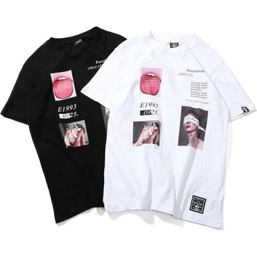 New T-shirts For Couples Summer 2021 Hip Hop Round Neck Short-Sleeved Shirt Men And Women Suit Loose All-match Top Popular Logo