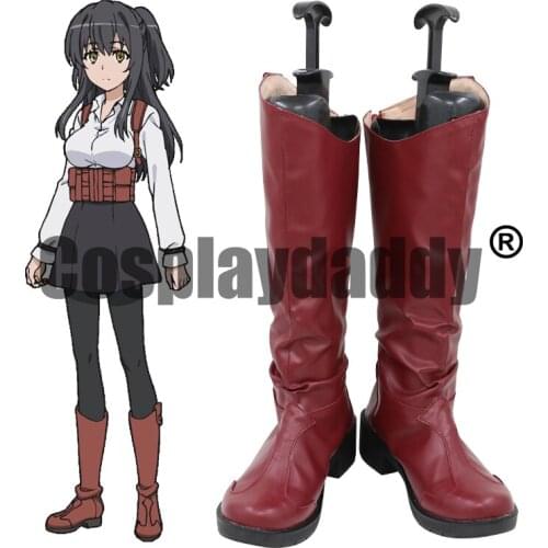 A Certain Scientific Railgun Toaru Kagaku no Railgun T SCHOOL Esper Yumiya Rakko Anime Cosplay Shoes Knee-high Boots C006