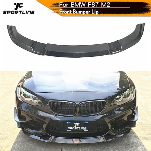 Carbon Fiber Front Bumper Lip Spoiler Splitters For BMW F87 M2 2016 - 2018 Front Bumper Lip Spoiler Not for M2C Competition