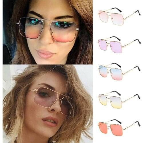 Sunglasses Women Brand Designer Mirror Retro Sun Glasses For Women Luxury Vintage Sunglasses Female Black Oculos