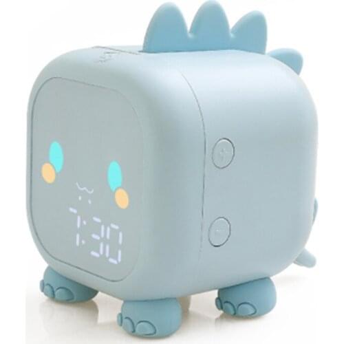 Led Cartoon Alarm clock voice control Digital voice time, heavy desktop Decoration, with temperature display