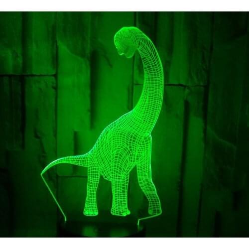 3D LED Night Light Dinosaur7 Color Light Home Decoration Lamp Amazing Visualization Illusion Animal 3d Atmosphere Lamp Kid Gift