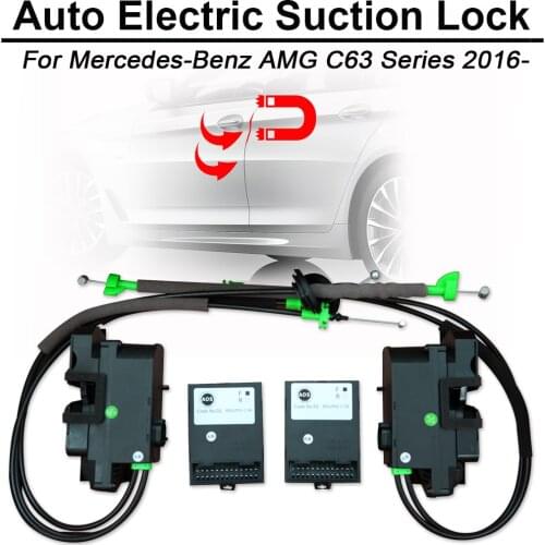 Smart Auto Electric Suction Door Lock for Mercedes Benz AMG C63 2016- Automatic Soft Close Super Silence Car Vehicle
