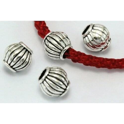 10pcs/lot Tibetan Silver spacer Pumpkin beads Loose Bead Spacer Beads Connectors for DIY Jewelry Making bracelet dg4