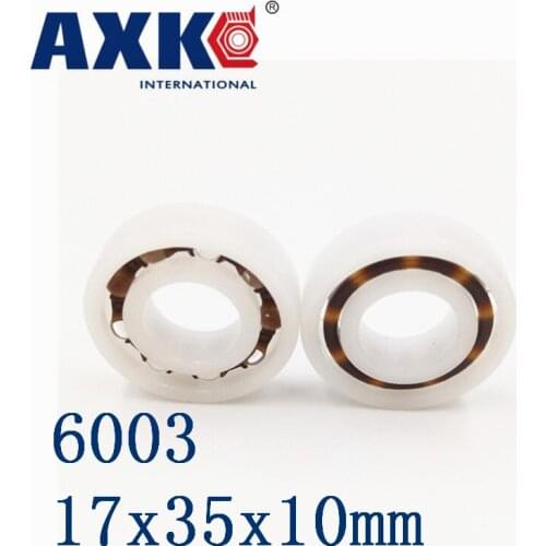2019 Special Offer New Rolamentos Axk 6003 Pom (10pcs) Plastic Bearings 17x35x10 Glass Balls 17mm/35mm/10mm
