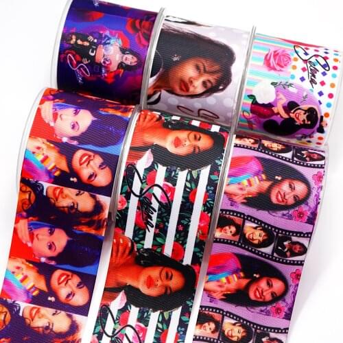 3 Inch 50 yard Roll Cartoon Printed Grosgrain Ribbon Dif Craft Supplier 37972